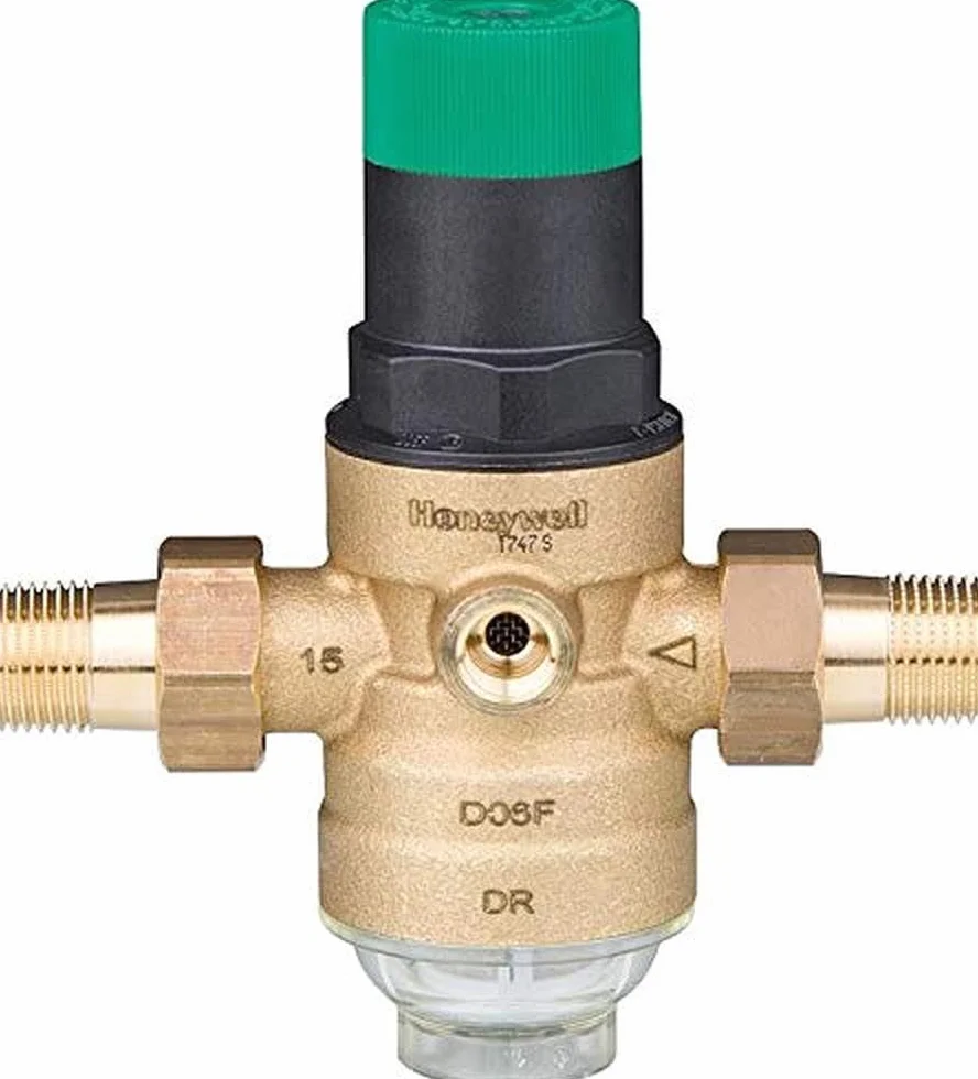 Honeywell RIDUTTORE DI PRESSIONE CON FILTRO E VETRO TRASPARENTE - 3/4" - TMAX 40ºC - PE 16 BAR - PS 1,5-6 BAR - KVS 3,1 - D06F-3/4A