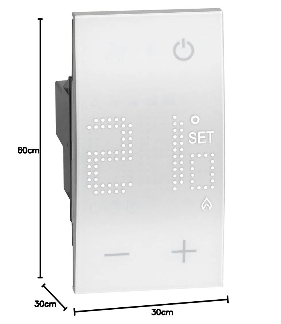Living Now Termostato Ambiente 230V 2 Moduli Bianco