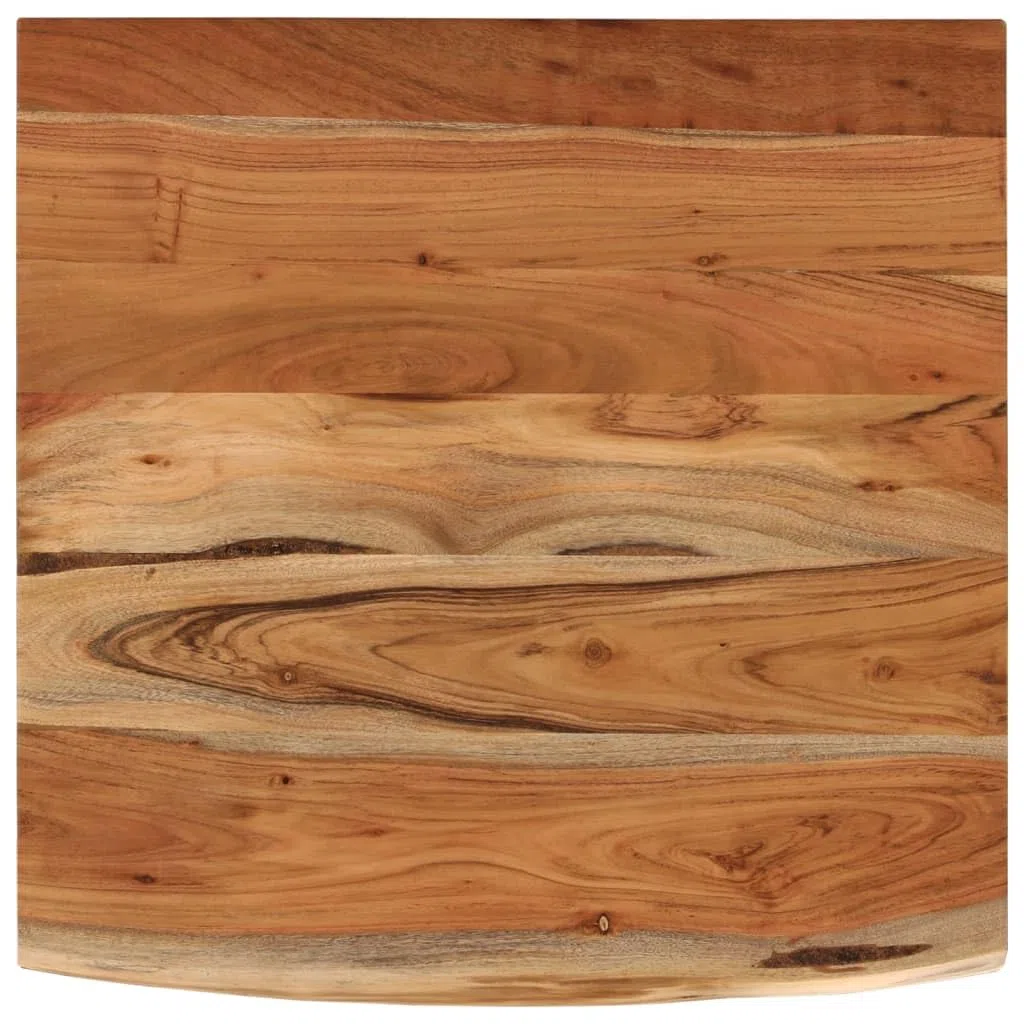 ShGaxin Piano Bagno 60x60x2,5 cm Quadrato Legno Massello di Acacia,Piano Bagno,Top Bagno Piano per Lavabo da Appoggio,Piano Lavabo Bagno-370258