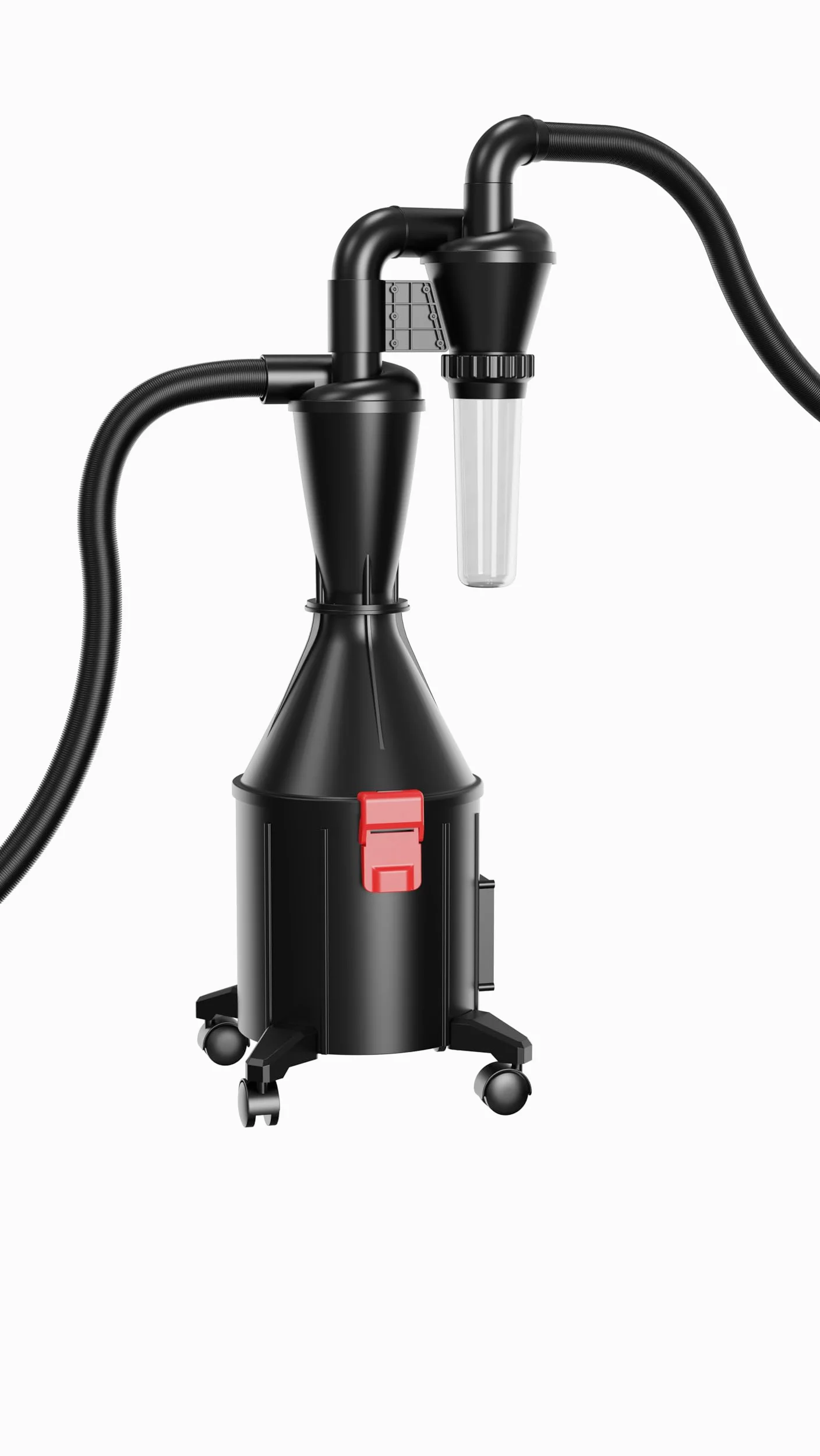 Filtro ciclone raccogli polvere 2 in 1, puede essere montato a parete o utilizzato come secchio con ruote, separatore multifunzionale per aspirapolvere a ciclone