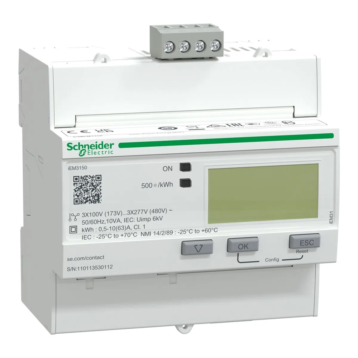 Medidor iEM3150 63 A CL 1 Modbus