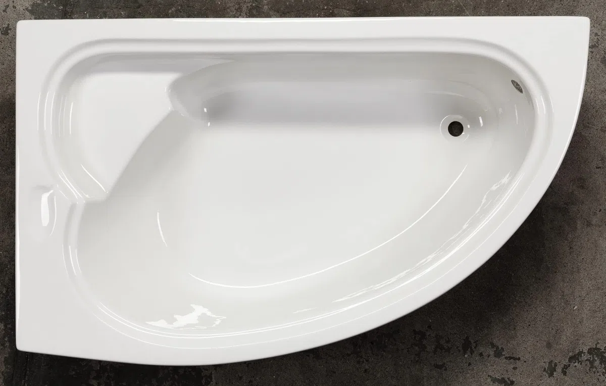 Vasca angolare London, 165 x 95 x 45,5 cm