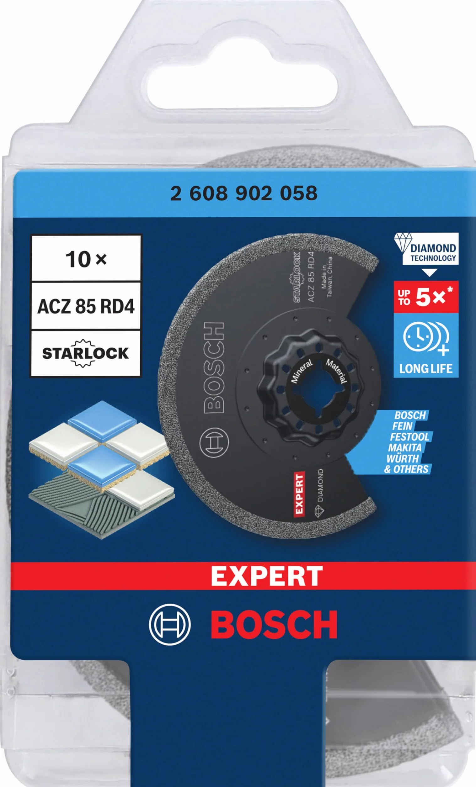 Diamond segment RBE- 10ER ACZ 85 RD4