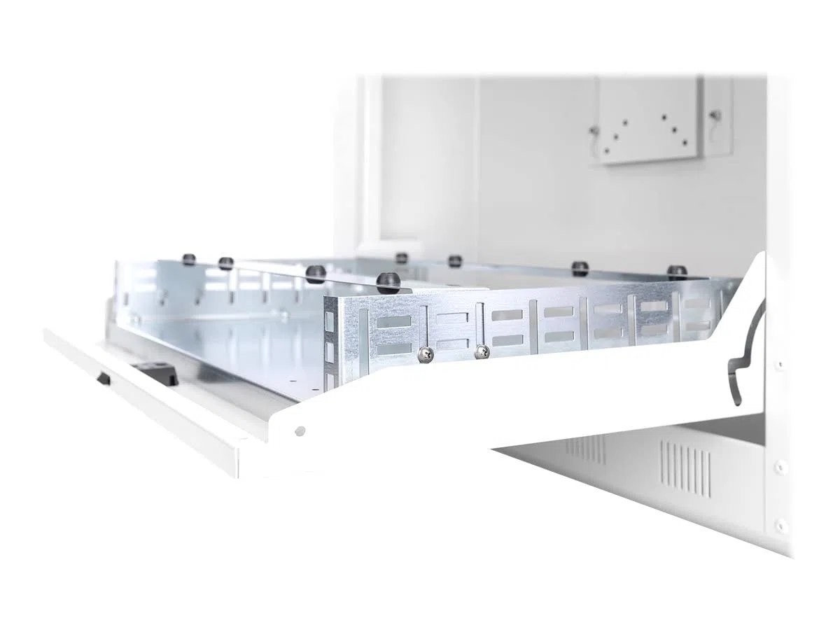 DIGITUS DVR NVR alloggiamento per montaggio a parete - profilo 2U 19" - piastra di montaggio (incl. 1U 19") - staffa per monitor 12" - grigio chiaro