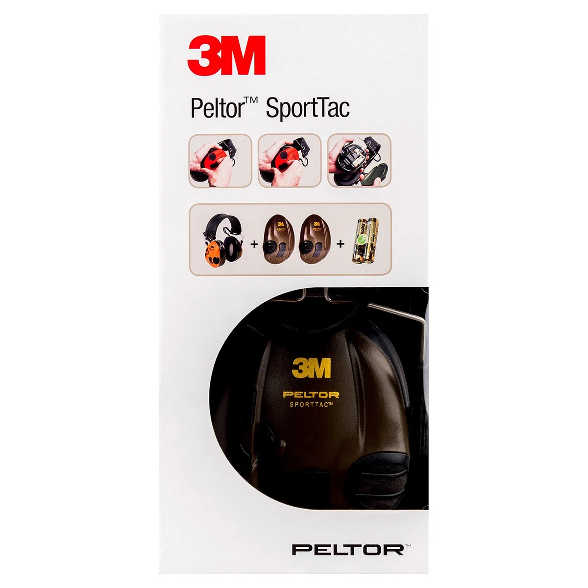 3M MT16H210F-478-RD Cuffia di Protezione, Pieghevole, 26 dB, Rosso