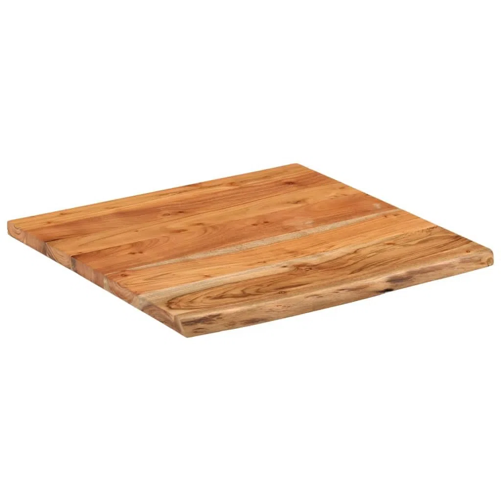 ShGaxin Piano Bagno 60x60x2,5 cm Quadrato Legno Massello di Acacia,Piano Bagno,Top Bagno Piano per Lavabo da Appoggio,Piano Lavabo Bagno-370258