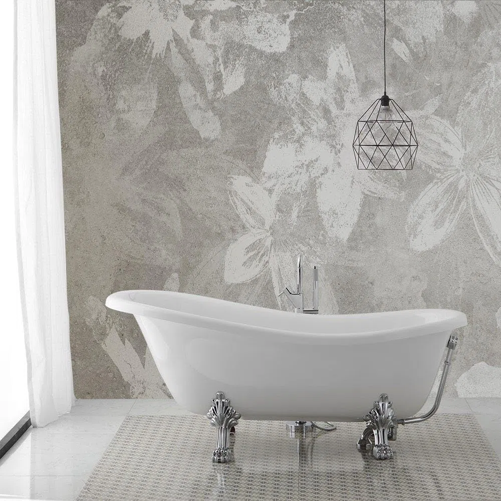Kiamami Valentina - Vasca Stile Classico Freestanding Con Piedini Argento | Romantica