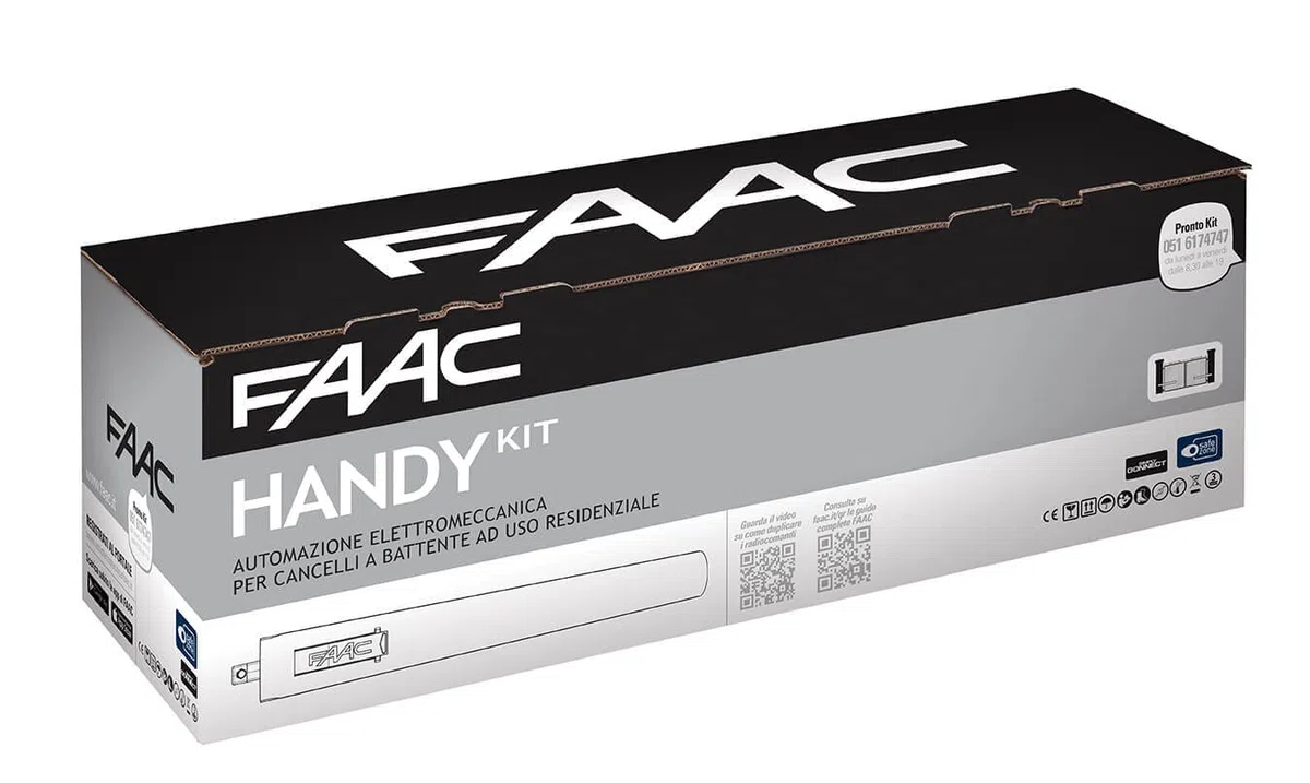 105998 FAAC HANDY KIT 24V SAFE PER CANCELLI A BATTENTE