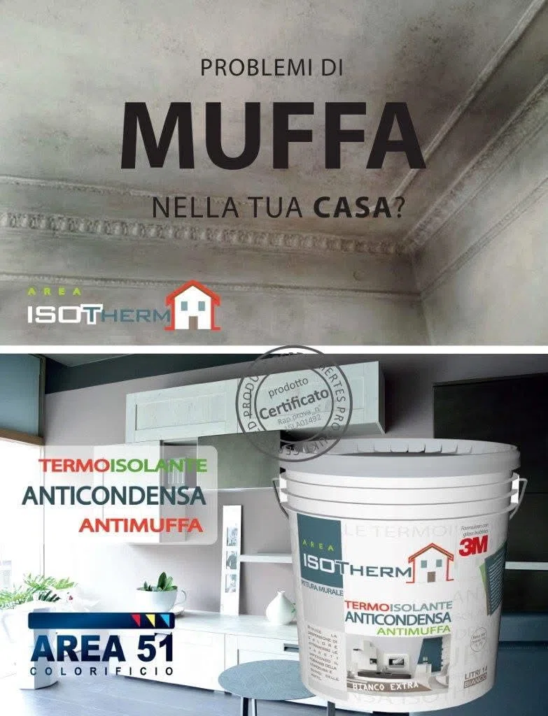 Isotherm pittura bianca antimuffa termoisolante anticondensa fonoassorbente LT 14