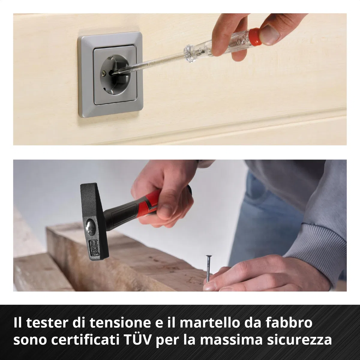 Einhell E-CASE originale da 80 pezzi (set di utensili di alta qualità in una robusta valigetta di plastica impilabile, ideale come attrezzatura di base per la casa e l'officina)