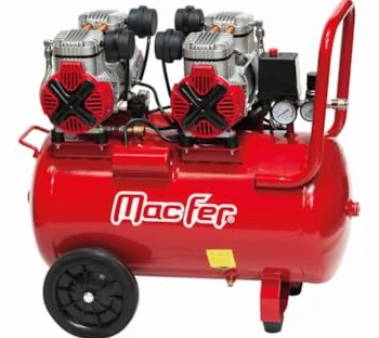 Compressore d'aria senza olio silenzioso CA4406, 50 l 4HP/3000W, 528 l/min, 8bar, 2850rpm