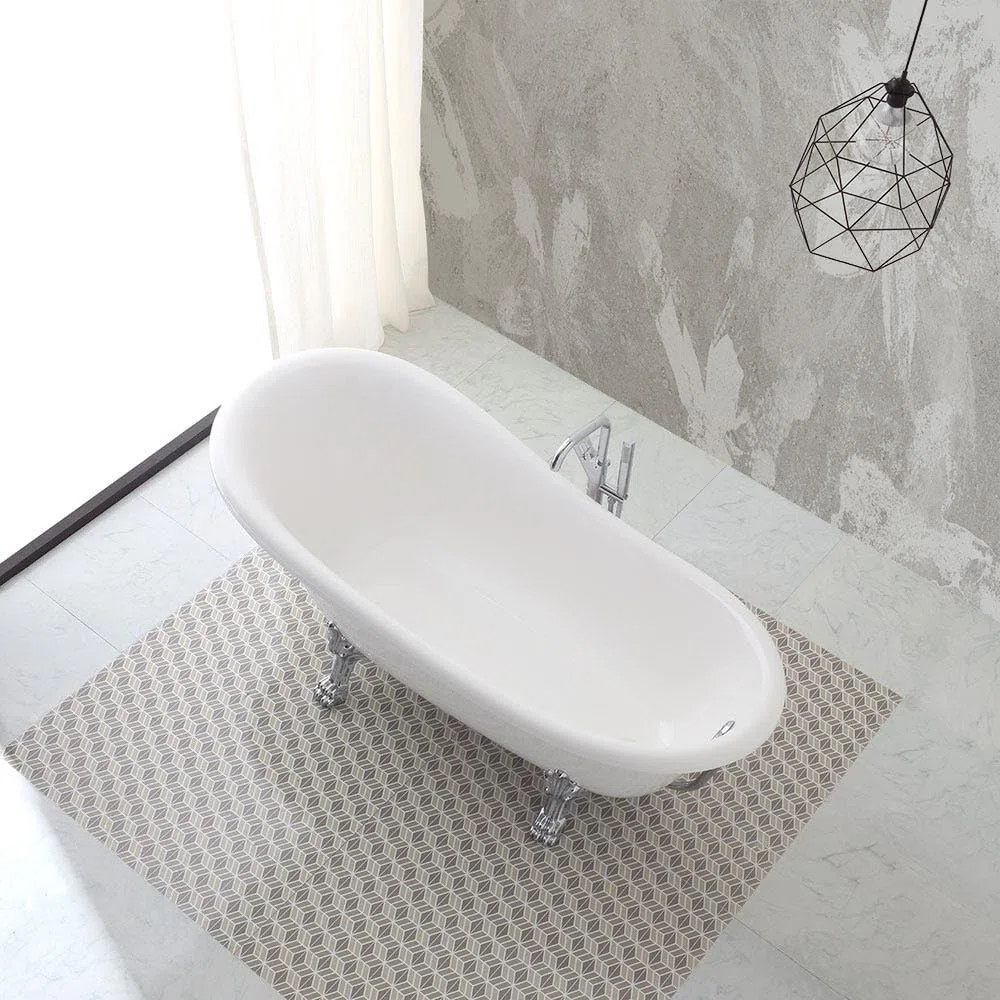 Kiamami Valentina - Vasca Stile Classico Freestanding Con Piedini Argento | Romantica